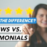 4.Testimonials vs reviews